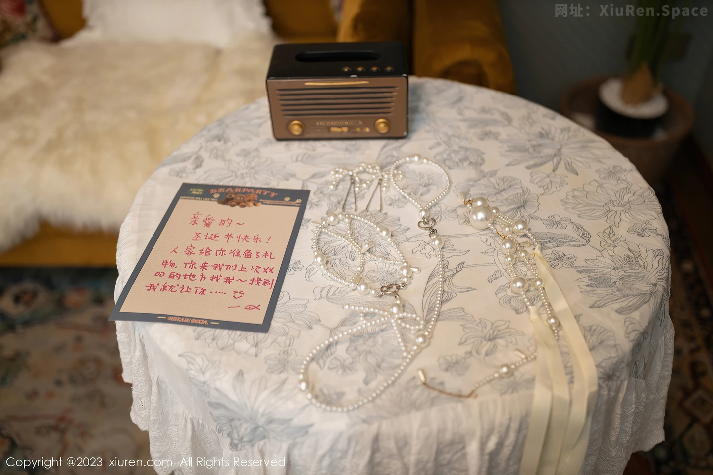 图片[2]-[XiuRen秀人网]VOL.7854 模特鱼子酱Fish圣诞主题脱红色短裙露白色轻透内衣撩人诱惑写真81P-秀人网官方网站